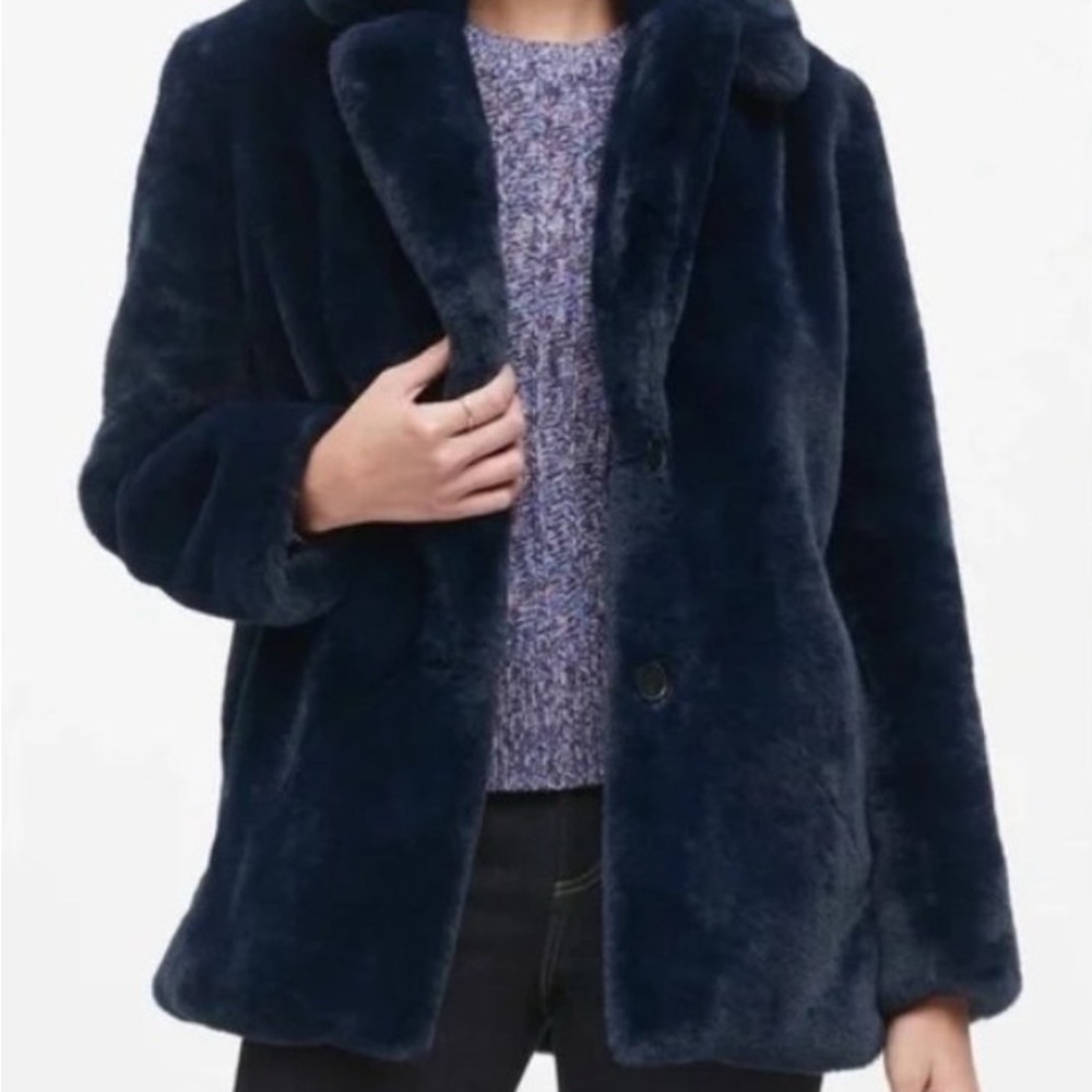 Banana Republic Dark Blue Teddy Jacket